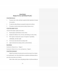 Counseling Chapter 9 Human Services And Ethical Practice Goals Present Codes Ethics And