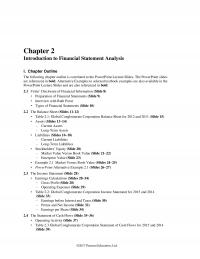 Banking Chapter 2 Introduction Financial Statement Analysis Outline The Following Outline Correlated