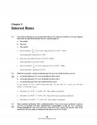 Banking Chapter 5 Homework Interest Rates Your Bank Offering You Account That Will Pay Interest