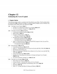Banking Chapter 12 Estimating The Cost Capital Outline The Following Outline Correlated