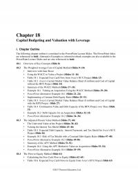 Banking Chapter 18 Capital Budgeting And Valuation With Leverage Outline The Following