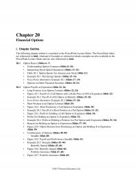 Banking Chapter 20 Financial Options Outline The Following Outline Correlated The Powerpoint