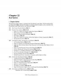 Banking Chapter 22 Real Options Outline The Following Outline Correlated The Powerpoint