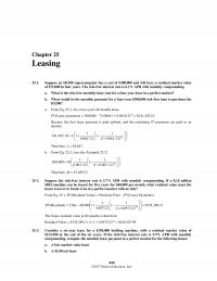 Banking Chapter 25 Homework Leasing Suppose Supercomputer Has Cost And Will Have Residual Market Value