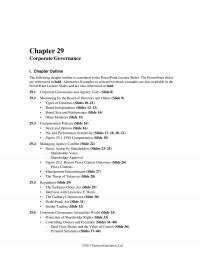Banking Chapter 29 Corporate Governance Outline The Following Outline Correlated The Powerpoint