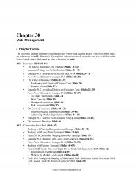 Banking Chapter 30 Risk Management Outline The Following Outline Correlated The Powerpoint