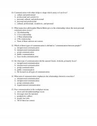 Speech Chapter 1 Communication With Others Helps Shape Which Areas Our Lives Culture And Professional