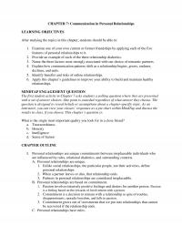Speech Chapter 7 Communication Personal Relationships Learning Objectives After Studying The Topics This