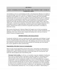 Speech Section I Section Basic Considerations For Teaching The Introductory Course Communication Introductory Course Communication