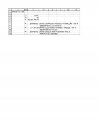 Industrial Engineering Chapter 2 Excel Problem Using Compound Interest Formulas This Using Electronic Interest Tables This Using