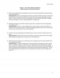 Industrial Engineering Chapter 2 Homework June Time Value Money Calculations Sample Responses Discussion Questions What You