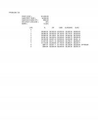 Industrial Engineering Chapter 7 Excel Problem First Cost Oampm First Year Oampm Each Addn Salvage Decline Marr