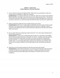 Industrial Engineering Chapter 9 Homework August Income Taxes Sample Responses Discussion Questions Intel Hightech Company With