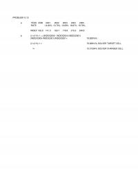 Industrial Engineering Chapter 10 Excel Problem Year Rate Index Index Indexindex Indexindexindex Solver Target Cell Solver Changed