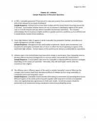 Industrial Engineering Chapter 10 Homework August Inflation Sample Responses Discussion Questions Caterpillar Generated Percent Its Sales