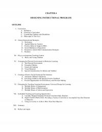 Curriculum & Instruction Chapter 4 Designing Instructional Programs Outline Curriculum Definition Choosing Curriculum Considering Children With
