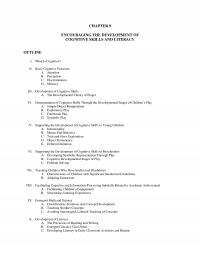 Curriculum & Instruction Chapter 9 Encouraging The Development Cognitive Skills And Literacy Outline What Cognition Basic