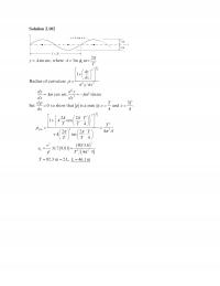 Mechanical Engineering Chapter 2 Solution Sin Asinx Where Amp Radius Curvature Dyd Cos Sinx Dxdxd Set