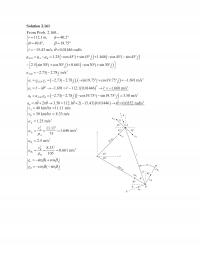 Mechanical Engineering Chapter 2 Solution From Prob Radsa Cos Sin Cos Sin Jabab Sin I Cos Cos I