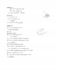 Mechanical Engineering Chapter 3 Solution Maxxkxxa Kinematics Knn Solution Cos Throughout Equilibrium Check Sin Fnf Motion