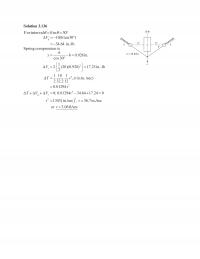 Mechanical Engineering Chapter 3 Solution For Interval Lbv Tan Inlbkk Spring Compression Ink Lbin Cos Inlbe