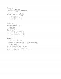 Mechanical Engineering Chapter 5 Solution Rev Mint Rev Solution Solution Rad Rad Sin Cos Cos Sin