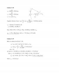 Mechanical Engineering Chapter 5 Solution Secb Mib Mixv Sec Vab Relav Angular Velocity Axes Rad Sec