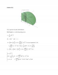 Mechanical Engineering Appendix B Solution Zdx Bxmdxax Use Quartercircular Shell Element Shell Height The Bounding Curve