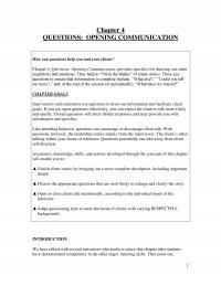 Counseling Chapter 4 Questions Opening Communication How Can Questions Help You And Your Clients