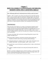 Counseling Chapter 7 How Conduct Fivestage Counseling Session Using Only Listening Skills How Will
