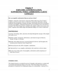 Counseling Chapter 9 Empathic Confrontation Supporting While Addressing Client Conflict How Can Empathic Confrontation