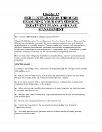 Counseling Chapter 13 Skill Integration Through Examining Your Own Session Treatment Plans And Case