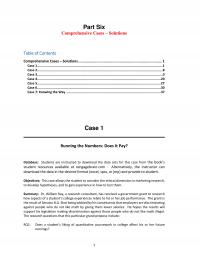 Marketing 1 Part Six Comprehensive Cases Solutions Table Contents Comprehensive Cases Solutions Case Case