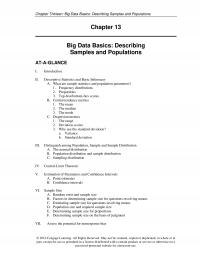 Marketing Chapter 13 Thirteen Big Data Basics Describing Samples And Populations Big Data