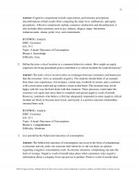 Marketing Chapter 15 Answer Cognitive Components Include Expectations Performance Perceptions Disconfirmation Which Results From Comparing