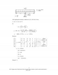 Mechanical Engineering Chapter 4 After Applying The Boundary Conditions Have Eikl Lei Reactions Element Cengage Learning