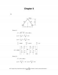 Mechanical Engineering Chapter 5 Element Cos Sin Element Ft Cos Sin Cengage Learning All Rights