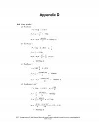 Mechanical Engineering Appendix D Appendix Using Table Load Case Kip Kip Kip Load Case Kip Kip