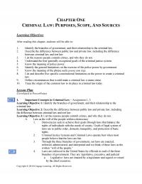 Counseling Chapter 1 One Criminal Law Purposes Scope And Sources Learning Objectives After Reading