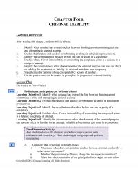 Counseling Chapter 4 Four Criminal Liability Learning Objectives After Reading This Students Will