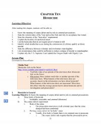 Counseling Chapter 10 Ten Homicide Learning Objectives After Reading This Students Will Able