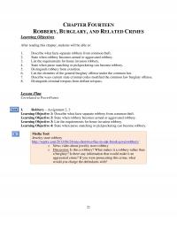 Counseling Chapter 14 Fourteen Robbery Burglary And Related Crimes Learning Objectives After Reading This