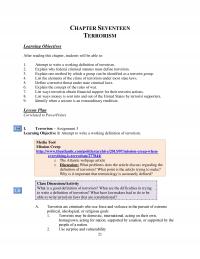 Counseling Chapter 17 Seventeen Terrorism Learning Objectives After Reading This Students Will Able