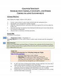 Counseling Chapter 19 Nineteen Immigration Crimes Contempt And Other Crimes Against Government Learning Objectives