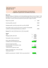 ADVANCED FINANCIAL ACCOUNTING II
