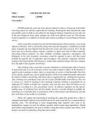 Case Study 2 – Tobacco