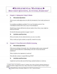 Journalism Supplement E