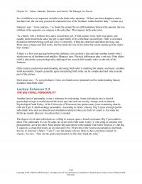 Management Chapter 2 Values Attitudes Emotions And Culture The Manager Person Sex Children Important