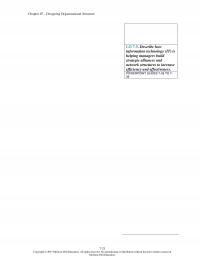 Management Chapter 7 Designing Organizational Structure Describe How Information Technology Helping Managers Build Strategic