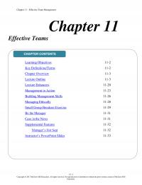 Management Chapter 11